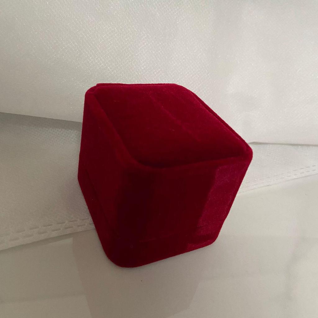 Velvet Jewelry Box with Rounded Corners for Rings, Necklaces, Bracelets, and Badges