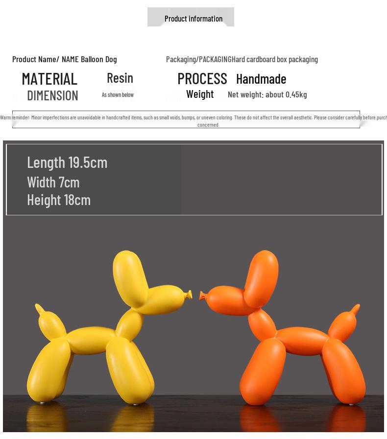 Creative Nordic Balloon Dog Ornament for Home or Office Decor
