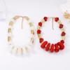 Personality Trend Hip Hop Punk Style Geometric Resin CCB Beaded Necklace Versatile Casual Women's Necklace Accessories