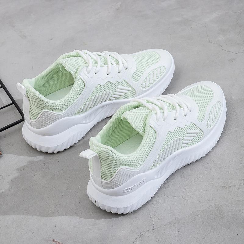 Fabrikdirektverkauf 2025 Sommer Mesh-Schuhe atmungsaktive Lauf-Sportschuhe Ins Koreanische Version vielseitige kleine weiße Schuhe A005