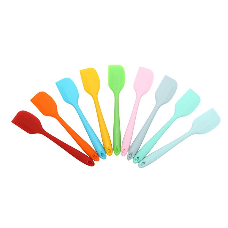 Spatulă din silicon antiaderentă, rezistentă la căldură, fără sudură, uneltă pentru răzuit prăjituri