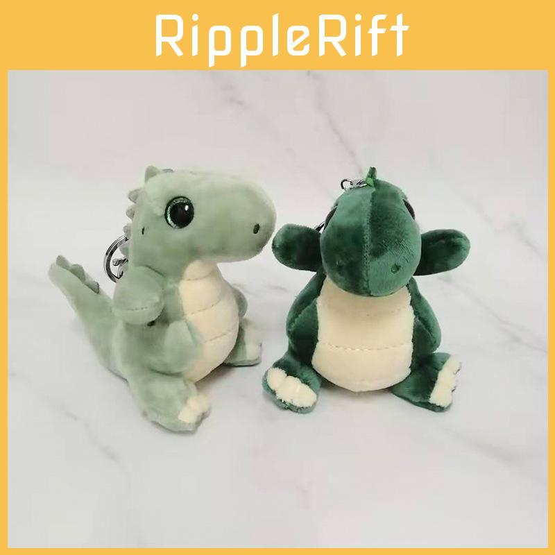 Cute And Soft Green Dinosaur Plush Stuffed Animal Keychain Decorative Gift