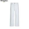 MMOPTOP Men's Japanese Style Pure Cotton Wide-Leg Drapey Denim Jeans MNZK23