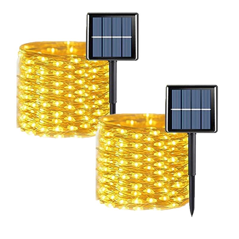 32M/22M/12M/7M Solar Led Light Outdoor Garden Fairy String Light 300 Led Twinkle Waterproof Lamp for Christmas Patio Tree Party