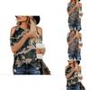 Elegante T-shirt da Donna con Stampa Leopardata e Design Cold Shoulder Perfetta per l'Estate