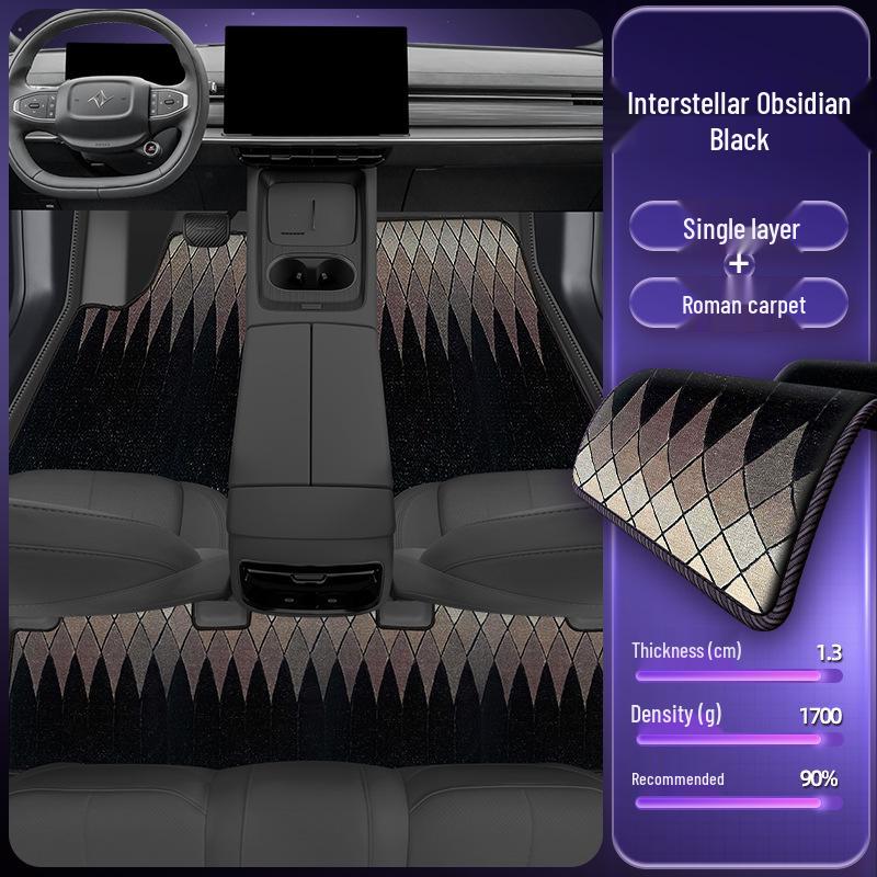 Eco-Friendly Dual-Layer Floor Mats for Yipai 007: Waterproof, Dustproof, and Custom-Fit Automotive Interior Accessories.