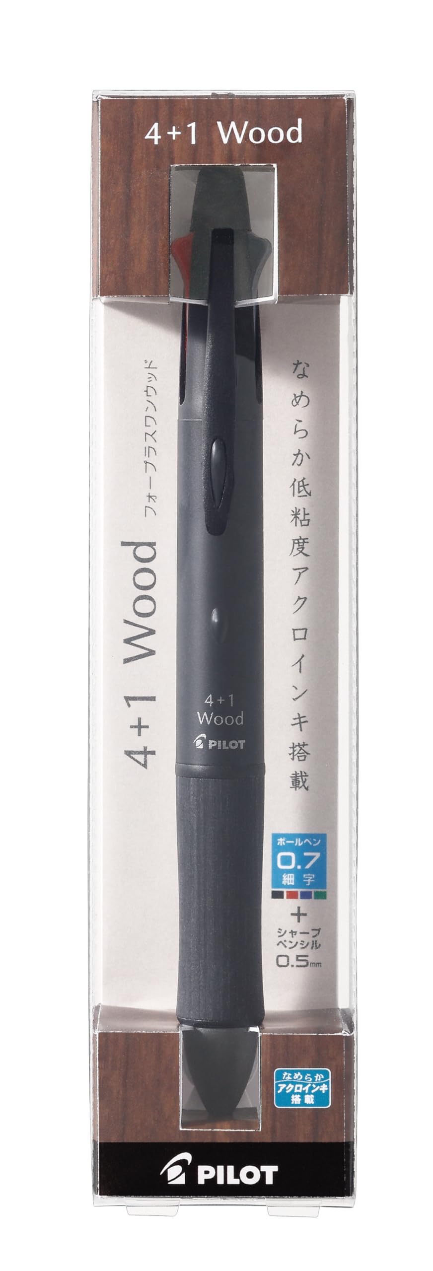 Пилот PILOT Wood Pack B 4+1 P-BKHFW-2SR-B чёрный