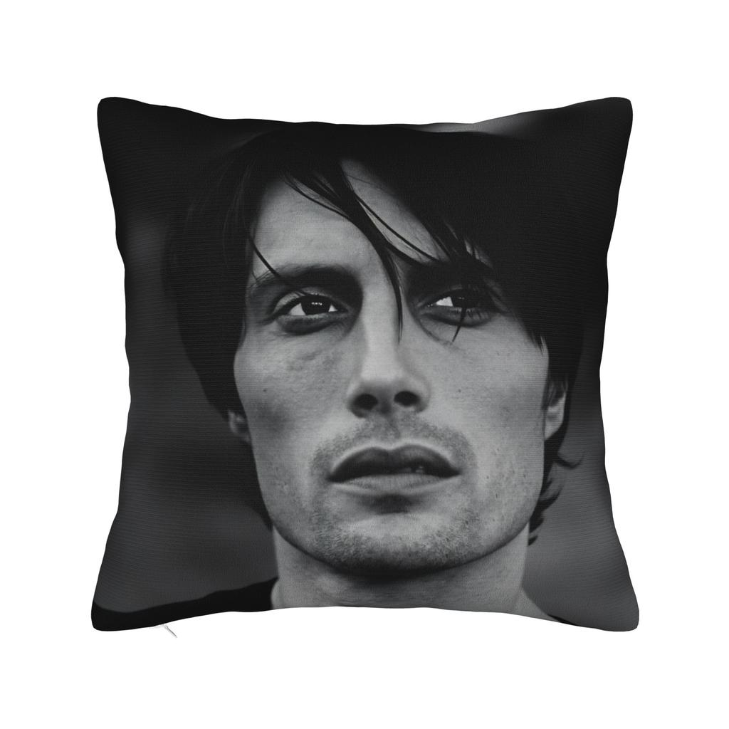 Mads Mikkelsen Hannibal Vtipný povlak na polštář Měkký povlak na polštář do kanceláře, auta, domácí dekorace Moderní povlak na polštář