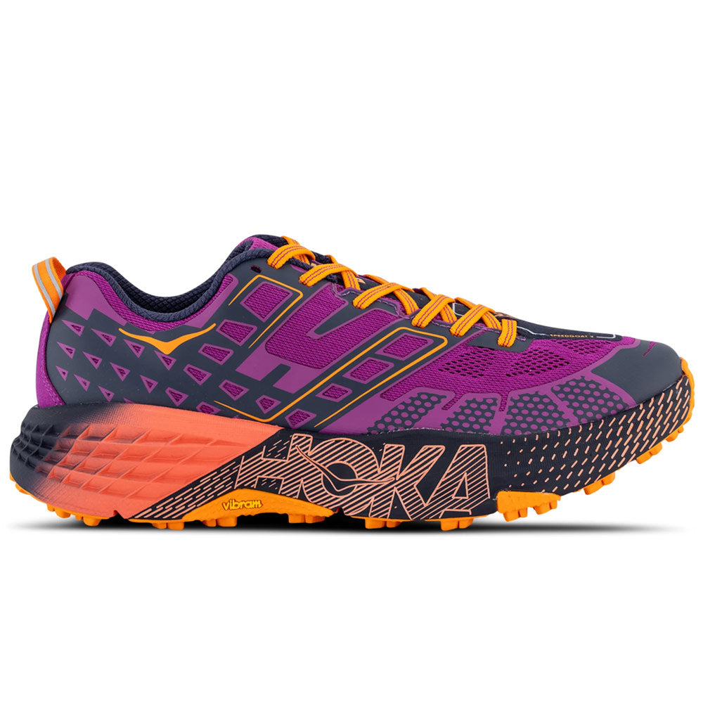 HOKA Speedgoat 2 Low Wild Flower Electric Tangerine Unisex Sneakers Purple 1162710-WRC
