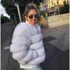 VAYLA Damenmode Kunstpelzmantel Super Heiß Herbst Winter Damen Kurze Kunstfuchs Fell Flauschige Jacke Hohe Qualität Top Damen Pelzmäntel