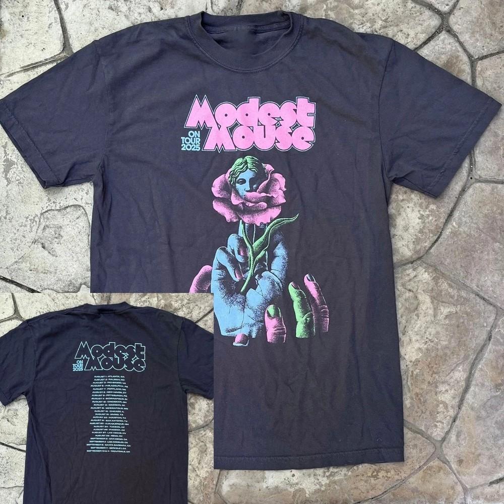 2 Sides Modest Mouse Band 2025 Summer Tour T Shirt All Size S-5XL DM552 Unisex T-Shirt S