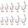 Carp Fishing Hook Coating Barbless Non-barb Fishhooks High Carbon Steel 8004 500pcs in Bulk Package