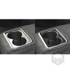 Real Carbon Fiber Car Accessories Rear Cup Holder Decorative Cover Soft Sticker For Honda Accord 9th Gen 2014 2015 2016 2017