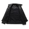 Autumn and winter youth tide men's leather jacket locomotive leather jacket PU jacket jacket fleece stand-up collar slim European and American style