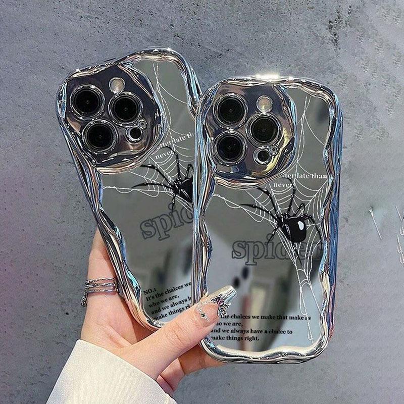 Electroplated Spider for Apple Phone Case 12For15pro Phone Protection Case IPhone 14promax/13