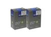 SCHWALBE (SCHWALBE) Set of 2 Bicycle Tubes, Genuine, 20"/20x1-1/8 (451) and 20x1-3/8 (451) Compatible, 40mm Schrader Tube, 7A-AV, Boxed