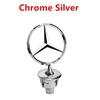 vkhzm9 2025 Hot Star Bonnet Chrome Badge 44mm Car Front Hood Emblem Logo For Mercedes Benz C E S Class W204 W205 W211 W212 W213 W220 W2