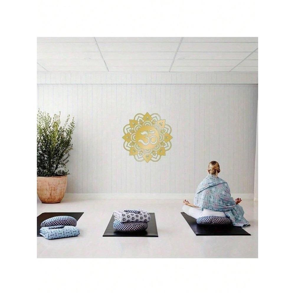 Mandala Metal Wall Art Waterproof Rustproof Yoga Meditation Home Decor Living Room Bedroom Bathroom Decoration