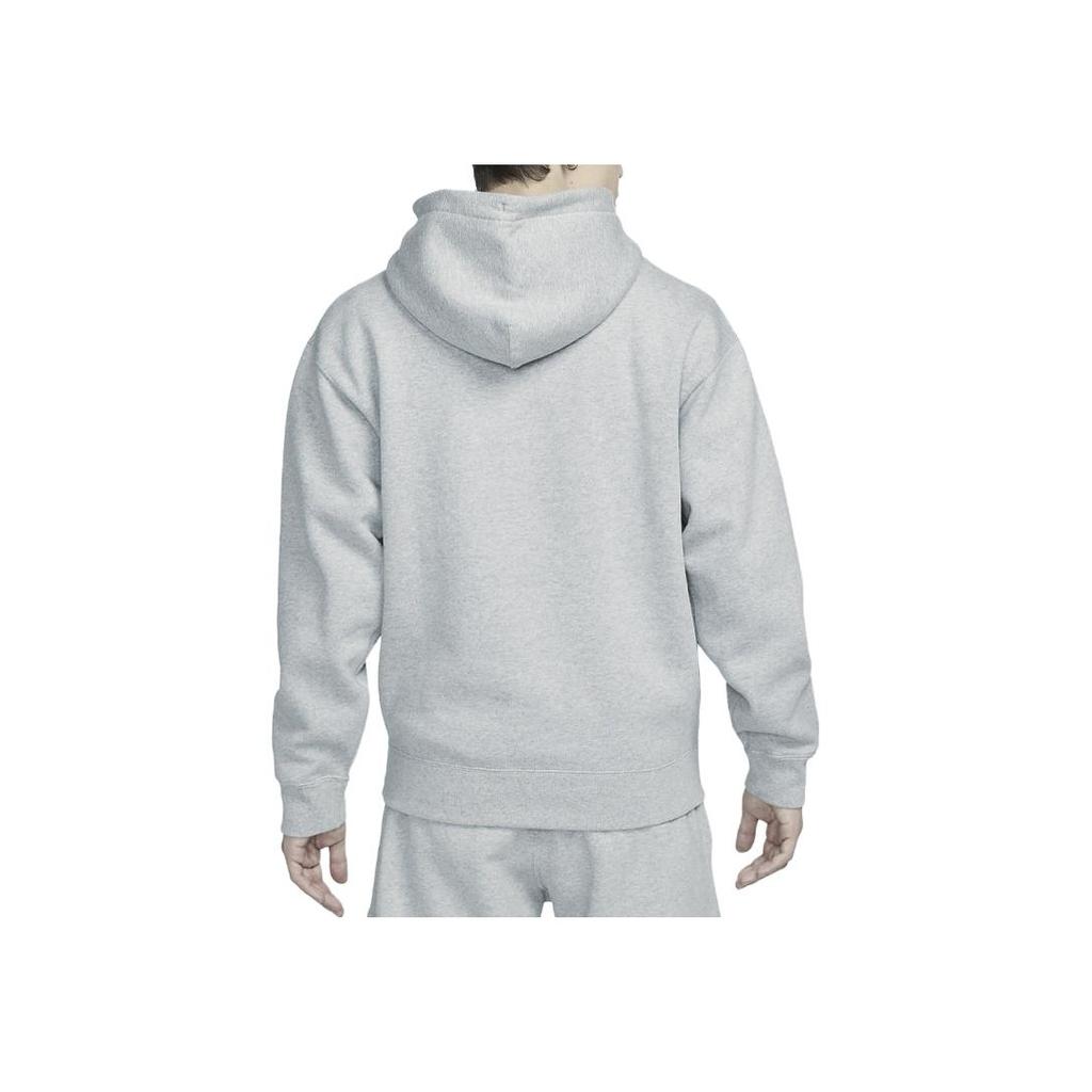 Nike Einfarbiger Logo-bestickter Pullover-Hoodie Langarm Herren-Tops Grau DX1356-063