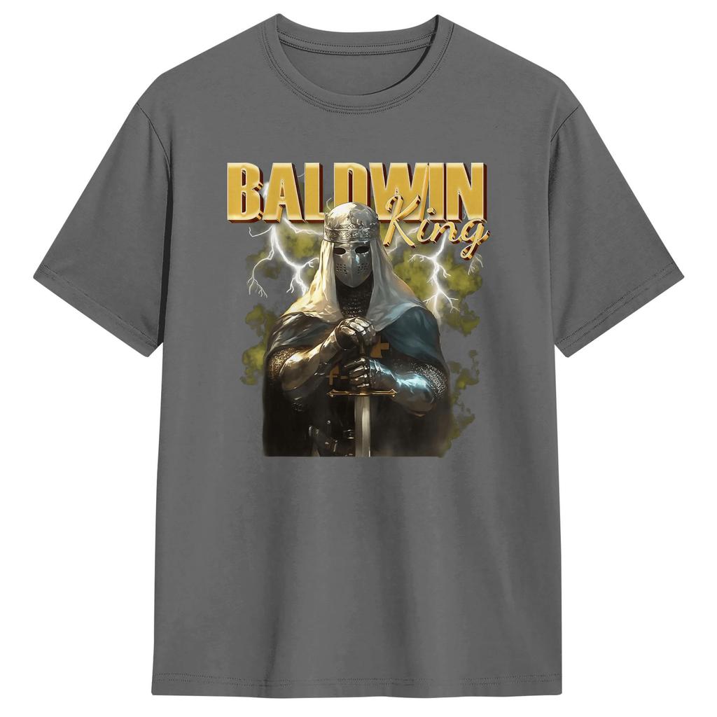 Unisex Sliver Mask King Baldwin IV Meme T Shirt Cotton Tops Funny Short Sleeve Crew Neck Tee Shirt Printed TShirt
