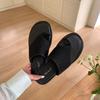 Design sense niche flat toe cool slippers women's shoes wear 2025 summer slippers beach one pedal slippers