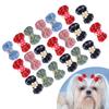 20PCS Polyester Pet Bowknot Elastic Cord Headwear Decoration Accessory for Cats Dogs