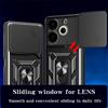 Armor Metal Ring Stand Funda For Tecno Pova 6 Neo Case Shockproof Slide Lens Protector Phone Cover for Pova6 Neo Pova6Neo Coque