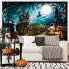 2D Spooky Night Witch Backdrop for Themed Party & Studio Shoots