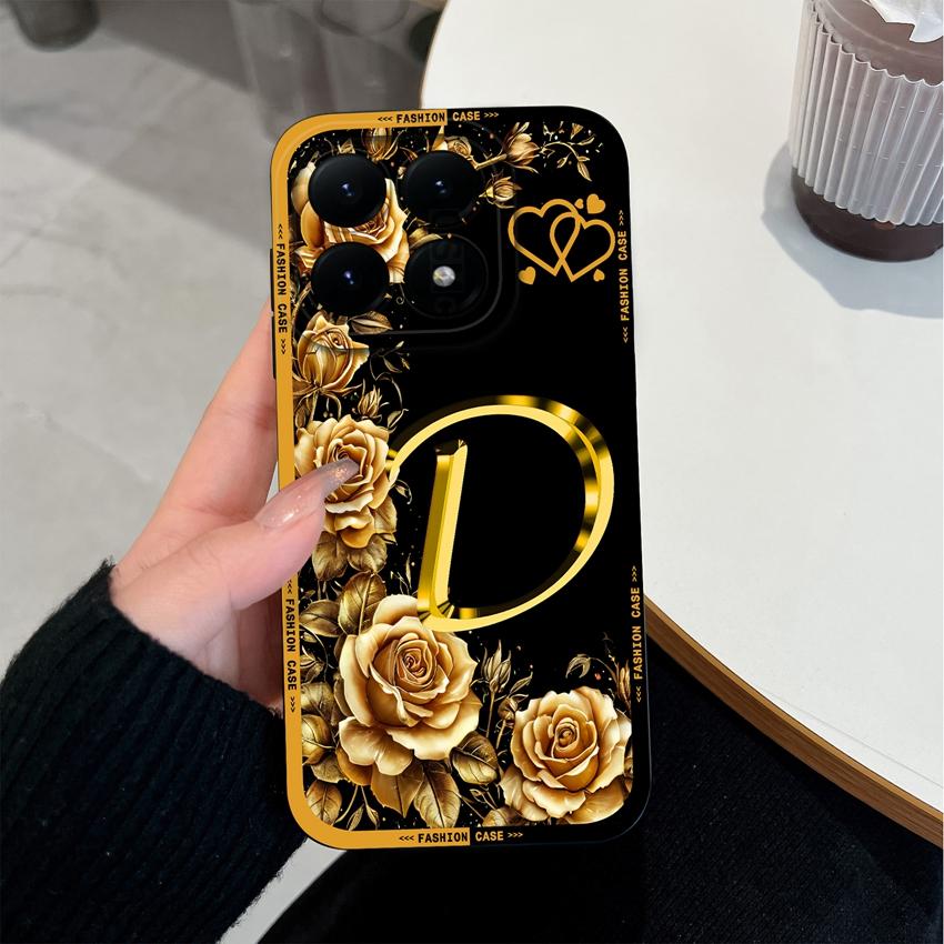 For Xiaomi 15T 14T 12T 17 15 14 13 Pro Lite 12X Phone Case Creative Letters Pattern Soft Matte Silicone Anti Slip Back Cover For Xiaomi Bumper Housing