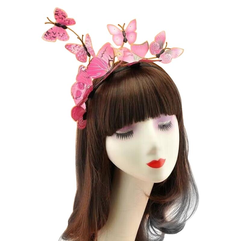 Butterfly Headpiece 3d Butterfly Headbands Party Hat Butterfly Fascinator Hat