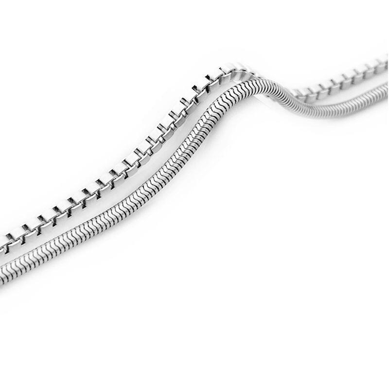 2026 Mode Doppellagige Schlangenknochenketten Armbänder für Herren Schlichtheit Cool Silberfarbene Armbänder Tägliche Schmuckaccessoires