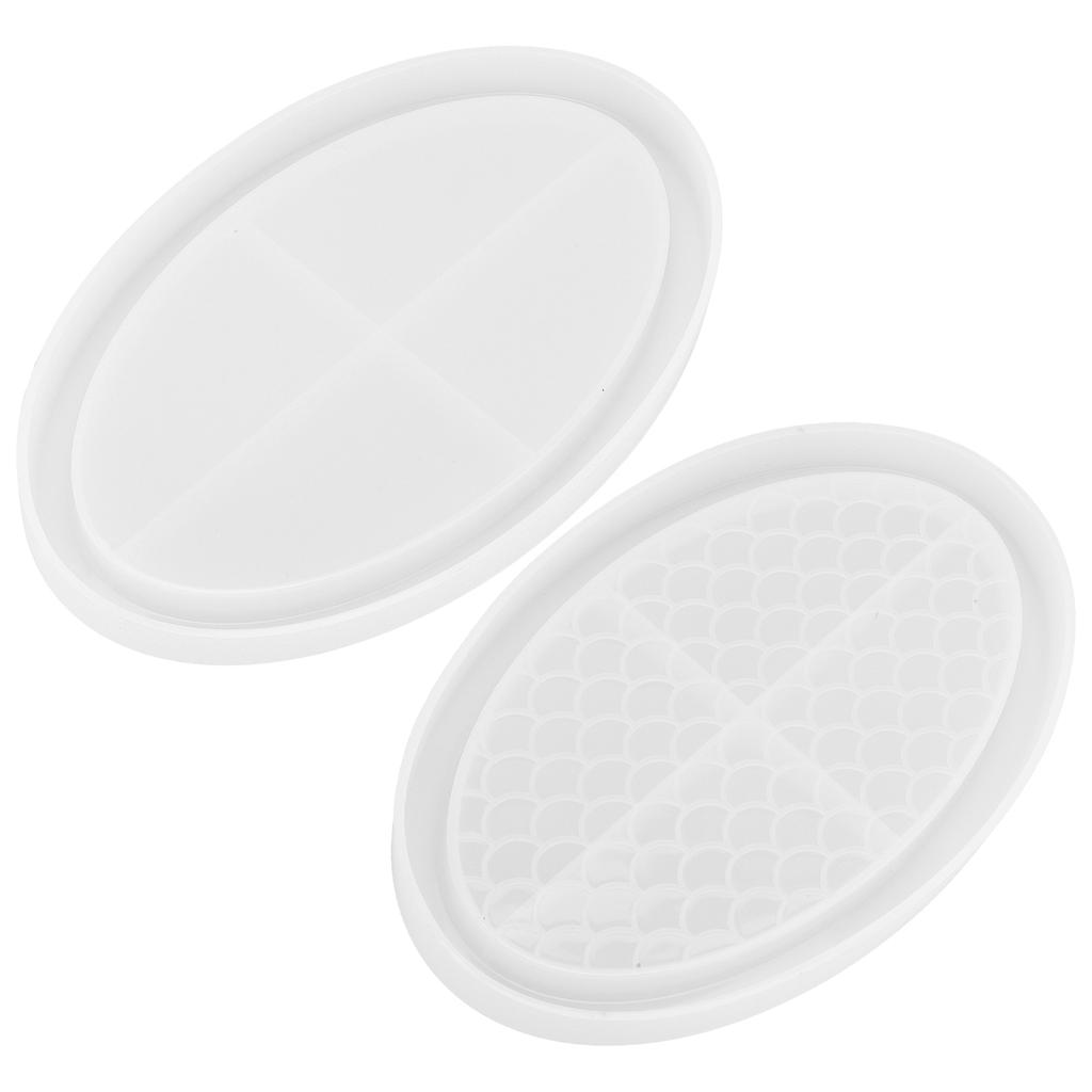 Epoxy Resin Casting Fruit Tray Mold Silicone Decorative Tray Plate DIY Mold Accessory