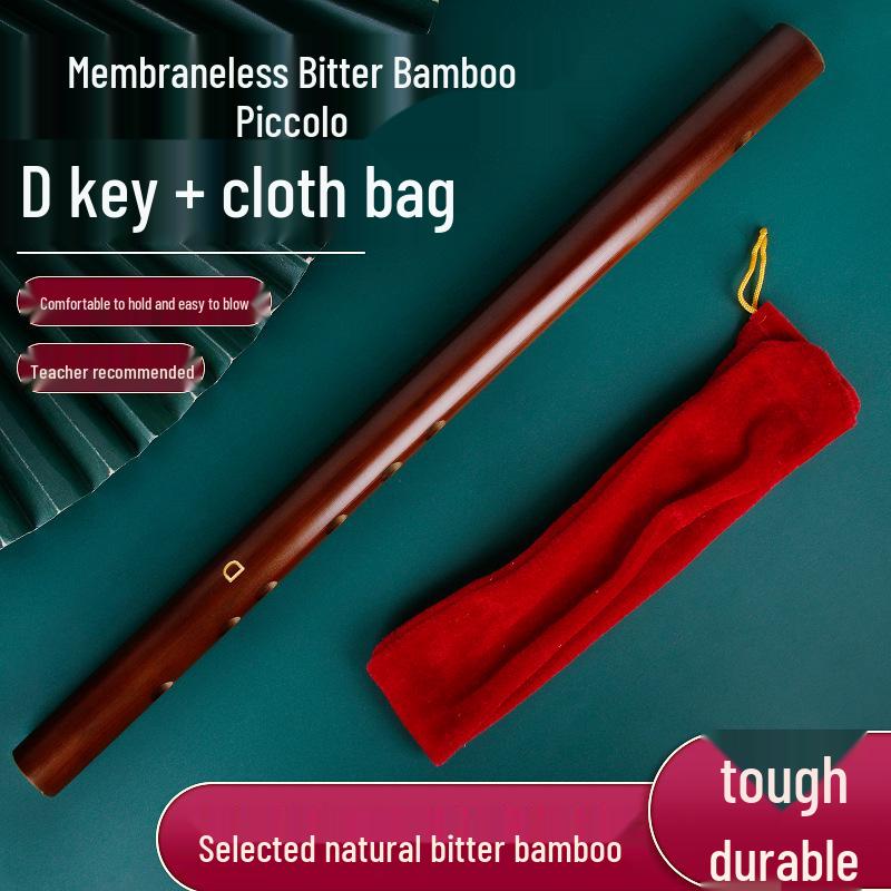 Piccolo Bambusflöte für Anfänger - Mini Antiker Stil Kinderinstrument