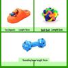 Durable Dog Flying Disc, Ball, Rope, and Carrot Teething Toy Set for Puppies.