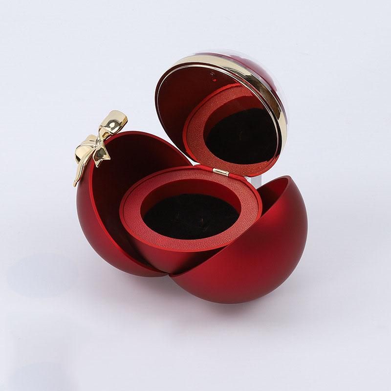 

2025 Новый Вечный Роза Круглый Бант Шкатулка Для Ювелирных Изделий Выгравированное Имя Любовь Ожерелье Подарок красный