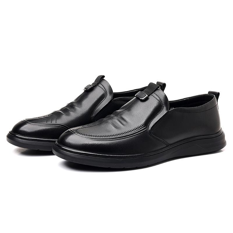 Autumn new men's leather shoes genuine leather business casual leather shoes men's one-pedal dad shoes top layer cowhide men's shoes