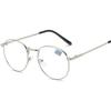High Quality Gold Frame Oval Prescription Glasses Unisex Metal Anti Blue Light/Photochromic/Myopia/Progressive Optical Eyeglasses