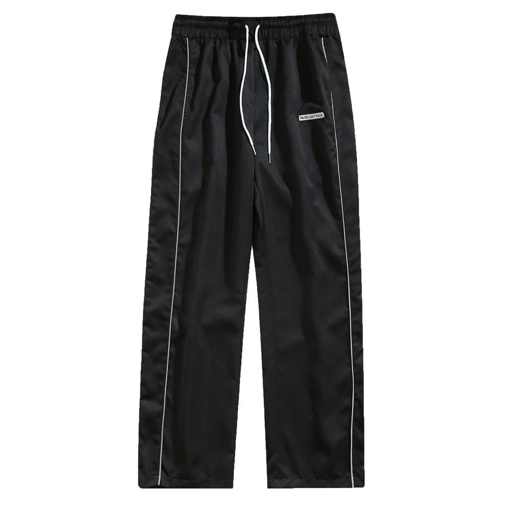 Men'S Retro Casual Sports Pants Fashionable Loose Pants