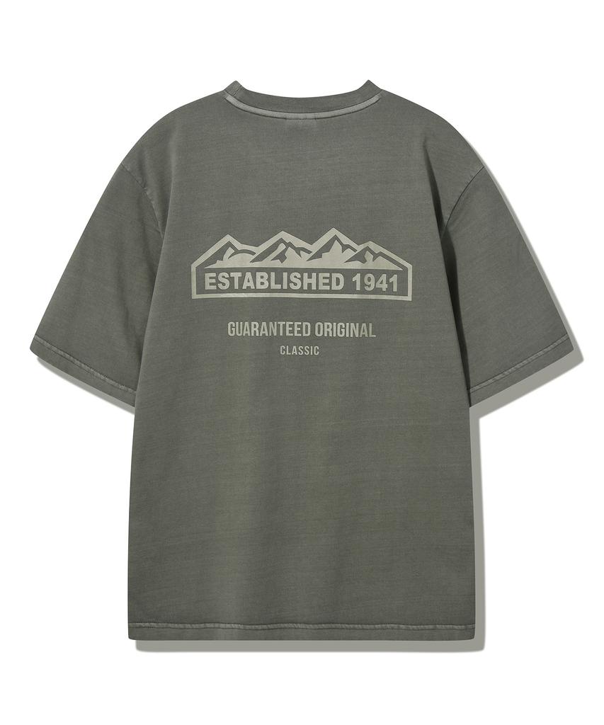 JEEP Pigment M-Logo Graphic Short Sleeve T-Shirt (Jq5Tsu673Kh)
