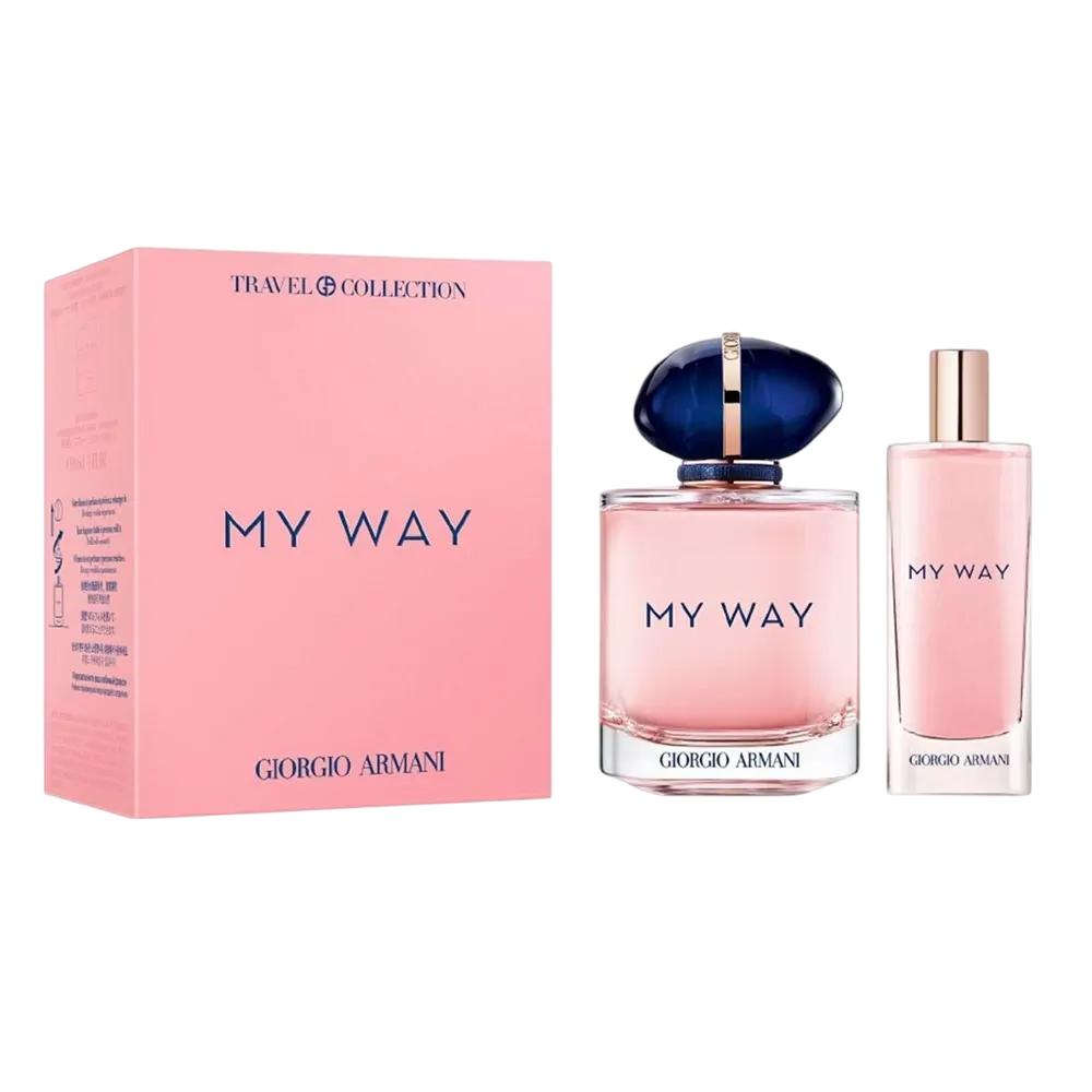 Zestaw Giorgio Armani: My Way, Woda Perfumowana, Dla Kobiet, 90 ml + My Way, Woda Perfumowana, Dla Kobiet, 15 ml