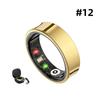 Smart Ring - Health Tracker with SPO₂/HRV/Sleep Monitor, 5ATM Waterproof & No Subscription, 7-Day Battery for Men & Women, iOS A