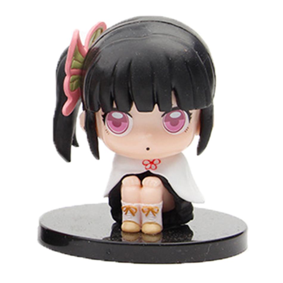 Demon Slayer Anime Character Q Version Sitting Stove Door Charcoal Jiro You Bean Mini Handmade PVC Model Birthday Christmas Gift