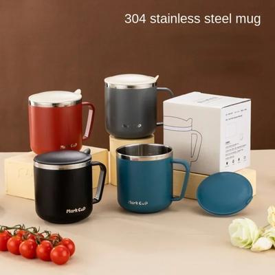 Tasse à café au lait en acier inoxydable à double paroi, isolée thermiquement, tasses à eau et mugs, tasse à café en métal