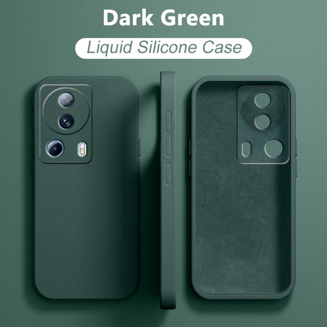 Flüssige Silikonhülle für XiaoMi 13 Mi13 M 13 Pro Mi 13Lite XiaoMi 13 Lite Globale Version Ganzkörper-Kameraschutzhülle QUADRATISCHE Abdeckung aus Silikon