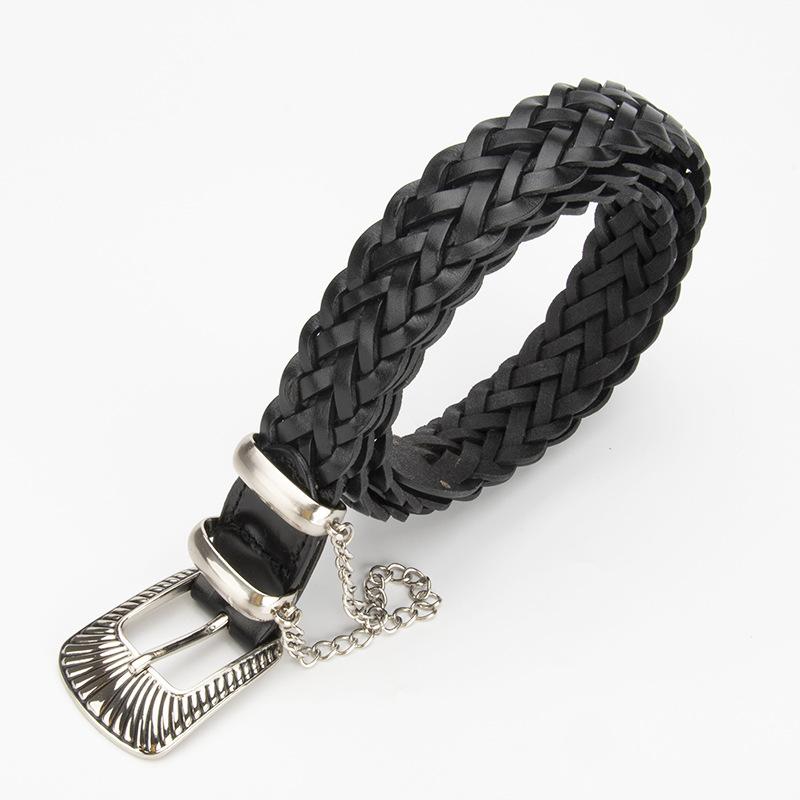 New Top-layer Belt Women's High-end French Niche Skirt Belt Versatile Pin Buckle Belt Women