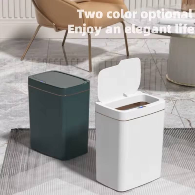 15L Smart Trash Can Automatic Touchless Smart Sensor Sensing Trash Can Waterproof Bathroom Kitchen Bedroom Trash Can