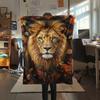 1Pc Classical Beasts Print Flannel Blanket, High quality Comfortable for All Seasons, Home Decor, Warmth and Comfort, Perfect for Christmas Gifts 21