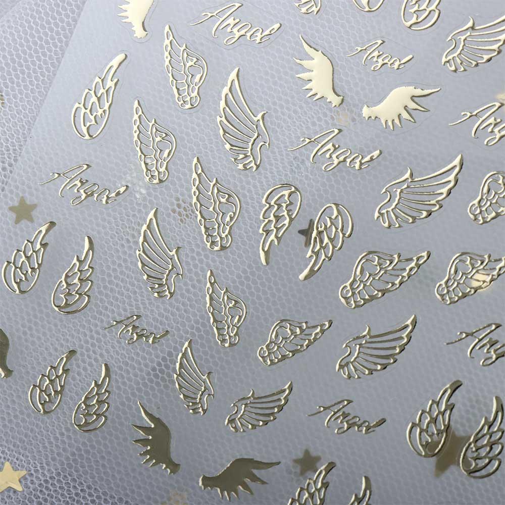 Stickers Diverse Styles 3D Angel Wings Nail Sticker Nail Decorations Nail Art Decal Manicure Tool
