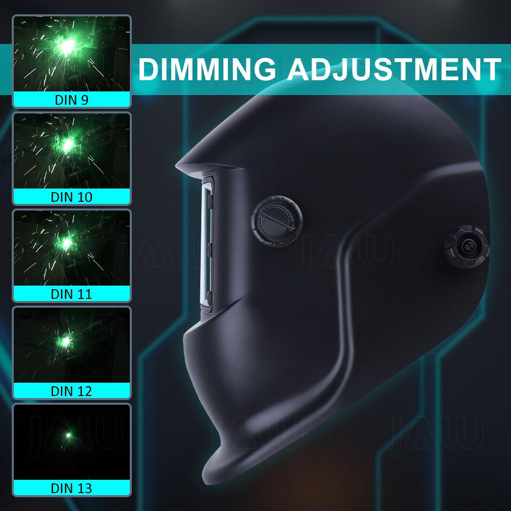Automatisk mörkläggningshjälm Justerbart område MIG MMA elektrisk svetsmask Hjälmar Svetslinsskydd för svetsmaskin