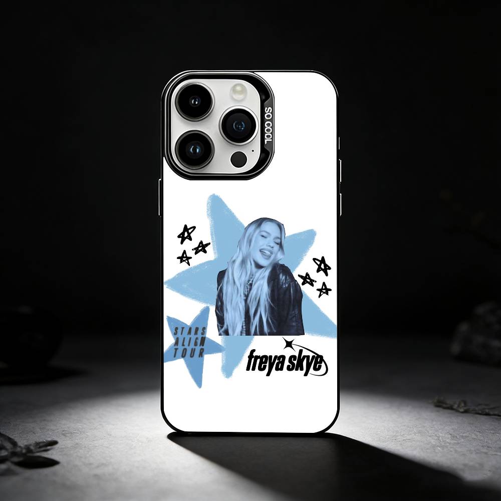 F-Freya Skye Singer Phone Case For iPhone 17,16,15,14,13,12,11 Plus,Pro Max,XS,Colored silver phone case